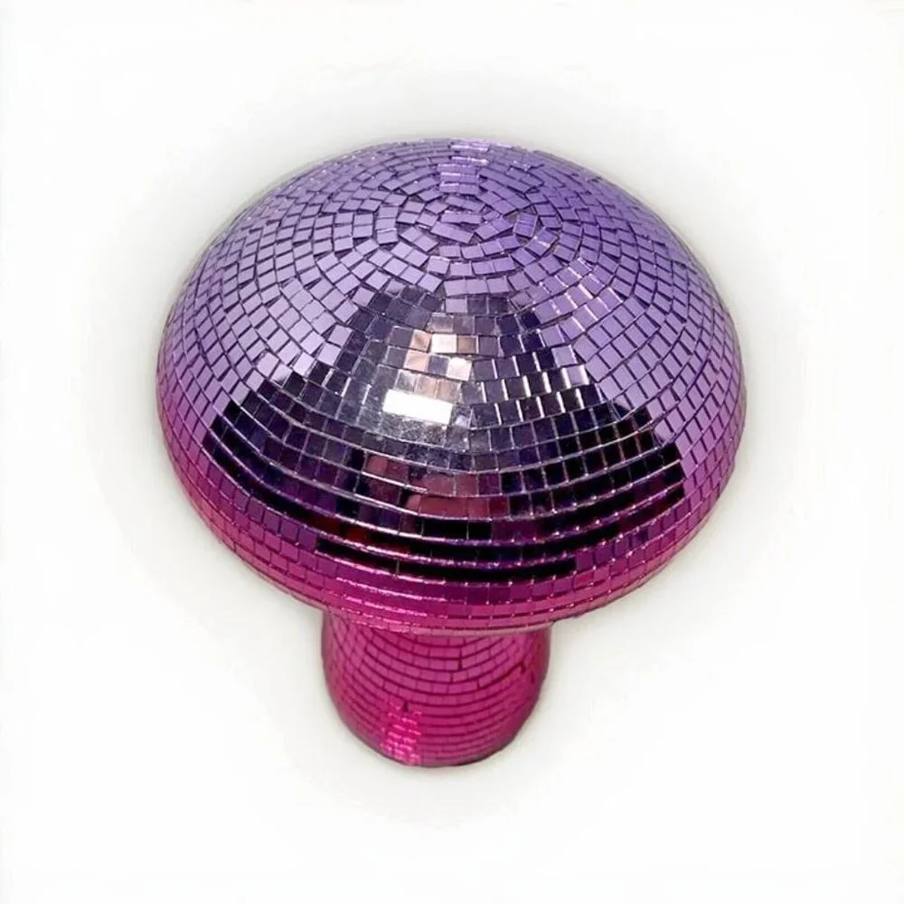 Viral Cupcakes &‎ Cashmere Home Pink Purple Disco Fairy Core Shimmer Mushroom - Picture 2 of 4